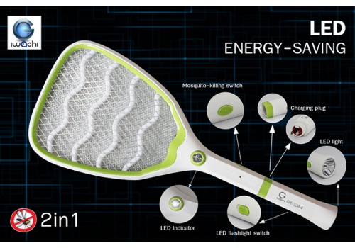 ไม้ตียุงและแมลงไฟฟ้า รุ่น IWC-3364